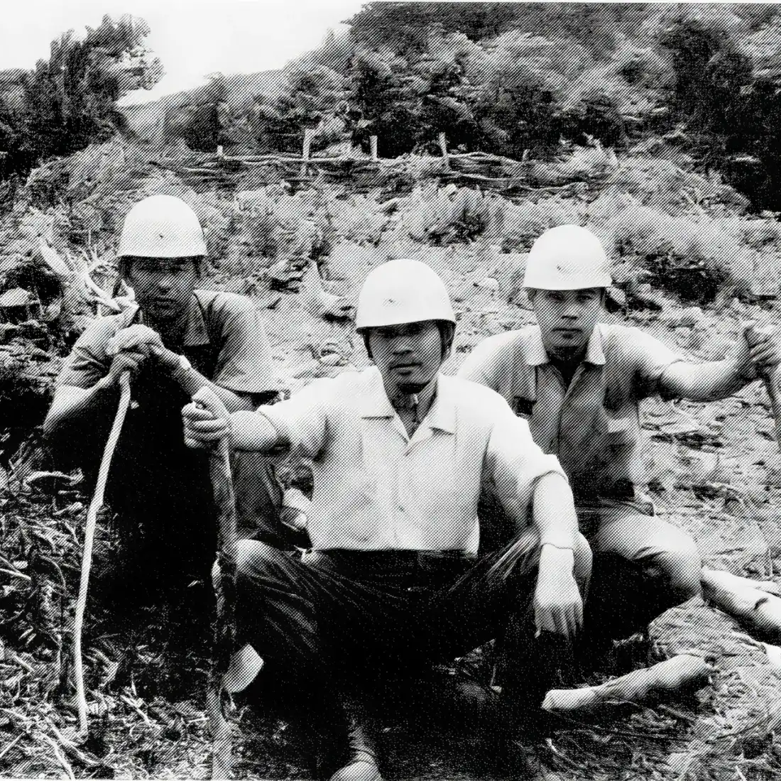 昭和49年現場パトロール中